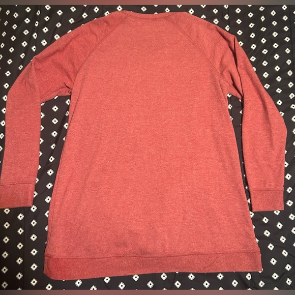 Davina red soft long sleeve sweater w/ pockets-size l - Picture 2 of 11